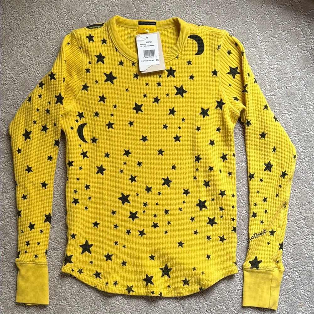 Wildfox Yellow Star and Moon Sweater